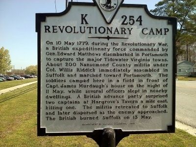 Revolutionary Camp Marker image. Click for full size.