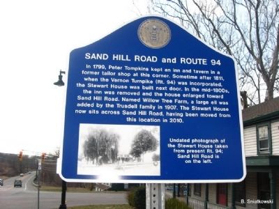 Sand Hill Road and Route 94 Marker image. Click for full size.