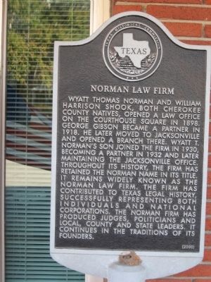 Norman Law Firm Marker image. Click for full size.