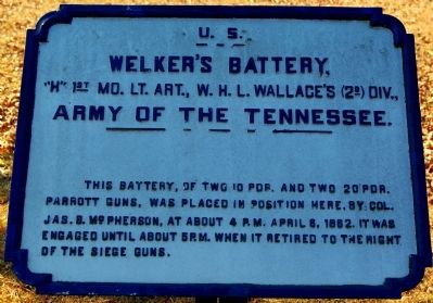 Welker's Battery Marker. Click for full size. Welker's Battery Marker image. Click for full size.