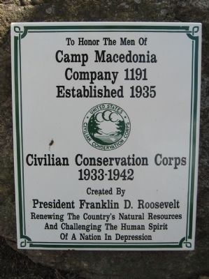 Camp Macedonia Company 1191 Marker image. Click for full size.