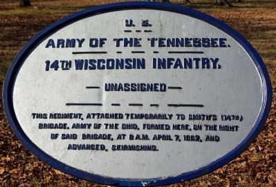 14th Wisconsin Infantry Marker image. Click for full size.