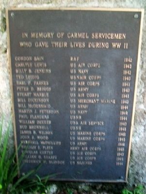 World War II Memorial Marker. Click for full size. World War II Memorial Marker image. Click for full size.