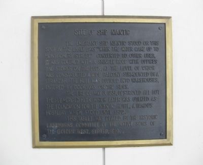 Site of Ship Niantic Marker image. Click for full size.