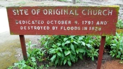 Site of Original Church Marker. Click for full size. Site of Original Church Marker image. Click for full size.