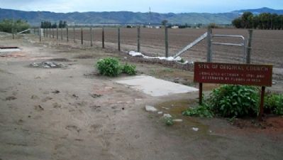 Site of Original Church Marker. Click for full size. Site of Original Church Marker image. Click for full size.