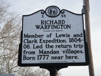Richard Warfington Marker. Click for full size. Richard Warfington Marker image. Click for full size.
