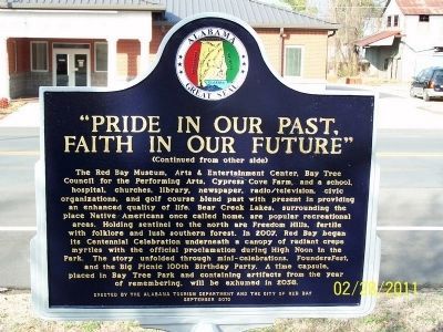 Pride in Our Past, Faith in Our Future Marker - Side B image. Click for full size.
