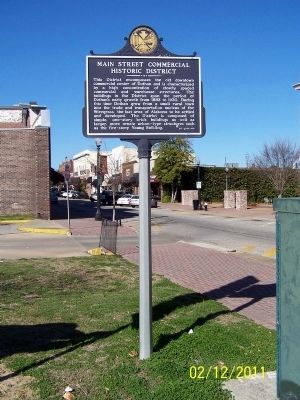 Main Street Commercial Historic District Marker. Click for full size. Main Street Commercial Historic District Marker image. Click for full size.