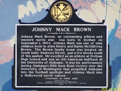 Johnny Mack Brown Marker image. Click for full size.