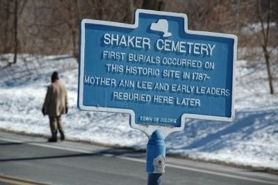 Shaker Cemetery Marker. Click for full size. Shaker Cemetery Marker image. Click for full size.