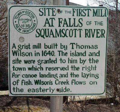 Site of the First Mill Marker. Click for full size. Site of the First Mill Marker image. Click for full size.