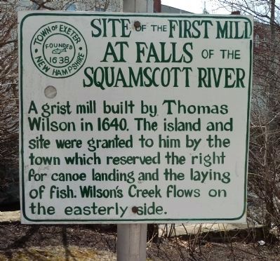 Site of the First Mill Marker image. Click for full size.
