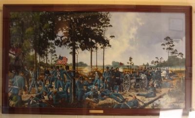 Dade Battlefield, Visitor Center painting image. Click for full size.