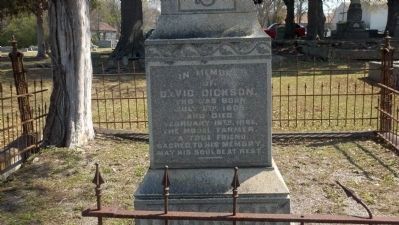 Grave of David Dickson (1809-1885) at Sparta Cemetery image. Click for full size.