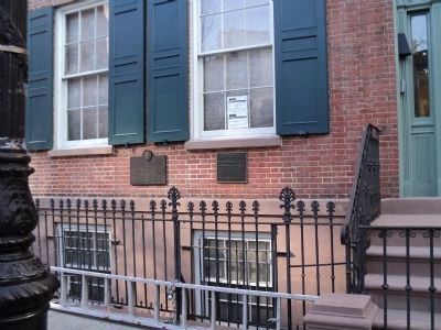 Marker on Stuyvesant Street. Click for full size. Marker on Stuyvesant Street image. Click for full size.