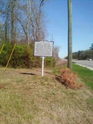 Moody Cemetery Marker. Click for full size. Moody Cemetery Marker image. Click for full size.
