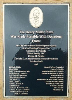 Henry Miller Plaza Donors image. Click for full size.