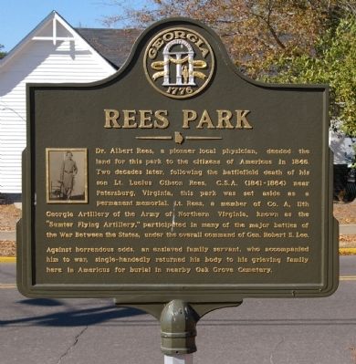 Rees Park Marker image. Click for full size.