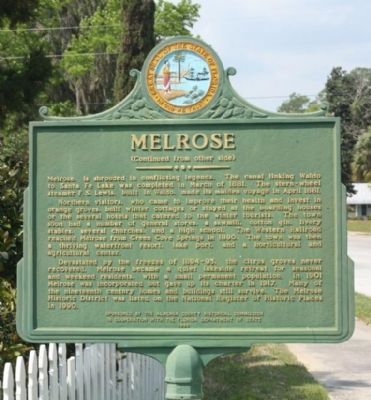 Melrose Marker (side 2) image. Click for full size.