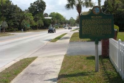 Melrose Marker, looking east near Trout Street image. Click for full size.
