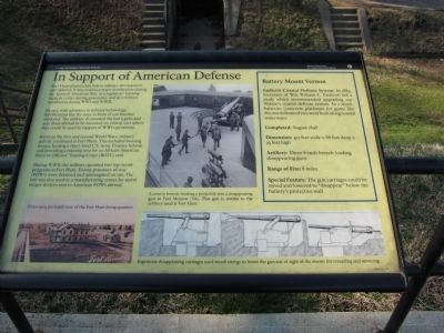 In Support of American Defense Marker image. Click for full size.