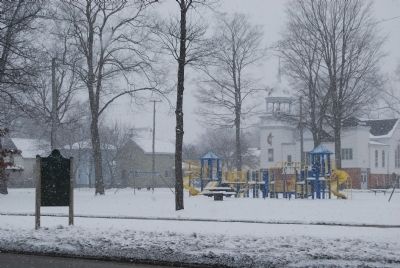 Fort St. Joseph Marker and Gratiot Park. Click for full size. Fort St. Joseph Marker and Gratiot Park image. Click for full size.