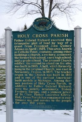 Holy Cross Parish Marker image. Click for full size.