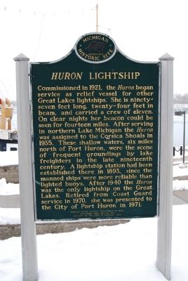 Huron Lightship Marker image. Click for full size.