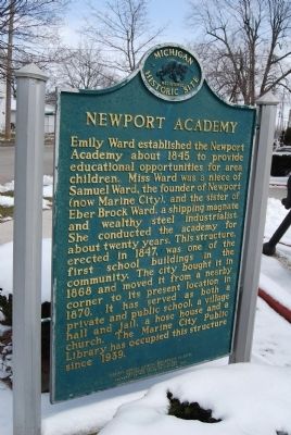 Newport Academy Marker. Click for full size. Newport Academy Marker image. Click for full size.