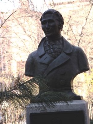 Bust of Daniel D. Tompkins image. Click for full size.