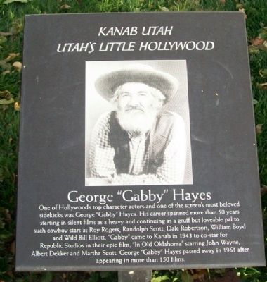 George "Gabby" Hayes Marker image. Click for full size.