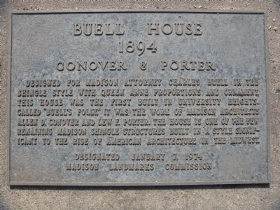 Buell House Marker image. Click for full size.