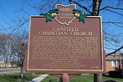 Canfield Christian Church Marker image. Click for full size.