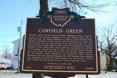 Canfield Green Marker. Click for full size. Canfield Green Marker image. Click for full size.
