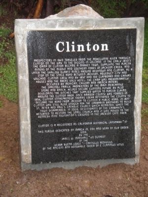 Clinton Marker. Click for full size. Clinton Marker image. Click for full size.