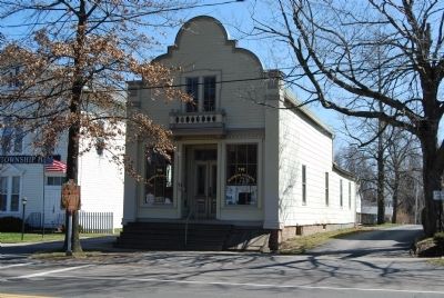 The Mahoning Dispatch Building and Marker. Click for full size. The Mahoning Dispatch Building and Marker image. Click for full size.
