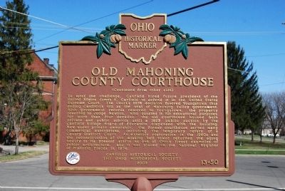 Old Mahoning County Courthouse Marker image. Click for full size.