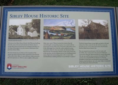 Sibley House Historic Site Marker image. Click for full size.