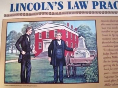 Lincoln's Law Practice Marker image. Click for full size.
