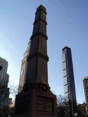 Gen. Worth Monument (Back and Left). Click for full size. Gen. Worth Monument (Back and Left) image. Click for full size.