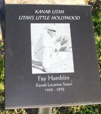 Fay Hamblin Marker. Click for full size. Fay Hamblin Marker image. Click for full size.
