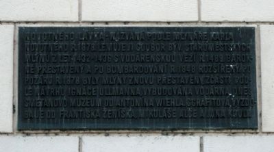 The Novotny Footbridge Marker. Click for full size. The Novotny Footbridge Marker image. Click for full size.