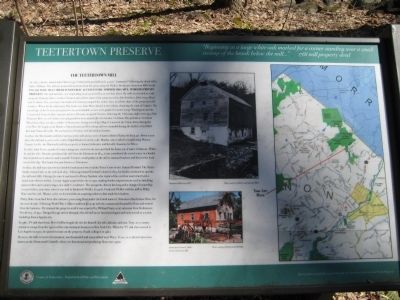 The Teetertown Mill Marker image. Click for full size.