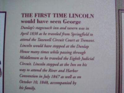 Middletown's Lincoln Marker image. Click for full size.