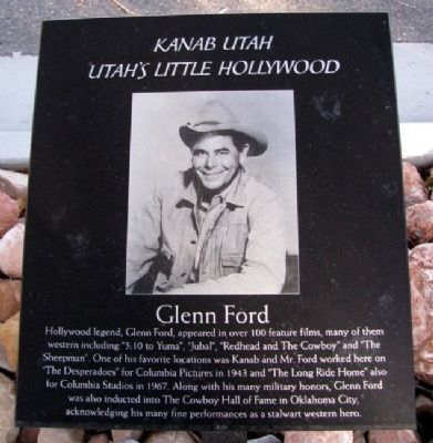 Glenn Ford Marker. Click for full size. Glenn Ford Marker image. Click for full size.