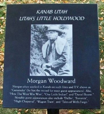 Morgan Woodward Marker. Click for full size. Morgan Woodward Marker image. Click for full size.