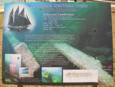 Schooner Lumberman Marker. Click for full size. Schooner Lumberman Marker image. Click for full size.