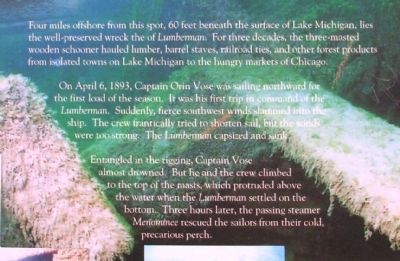 Schooner Lumberman Marker. Click for full size. Schooner Lumberman Marker image. Click for full size.