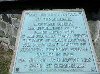 Birmingham Friends Meeting House Marker image. Click for full size.